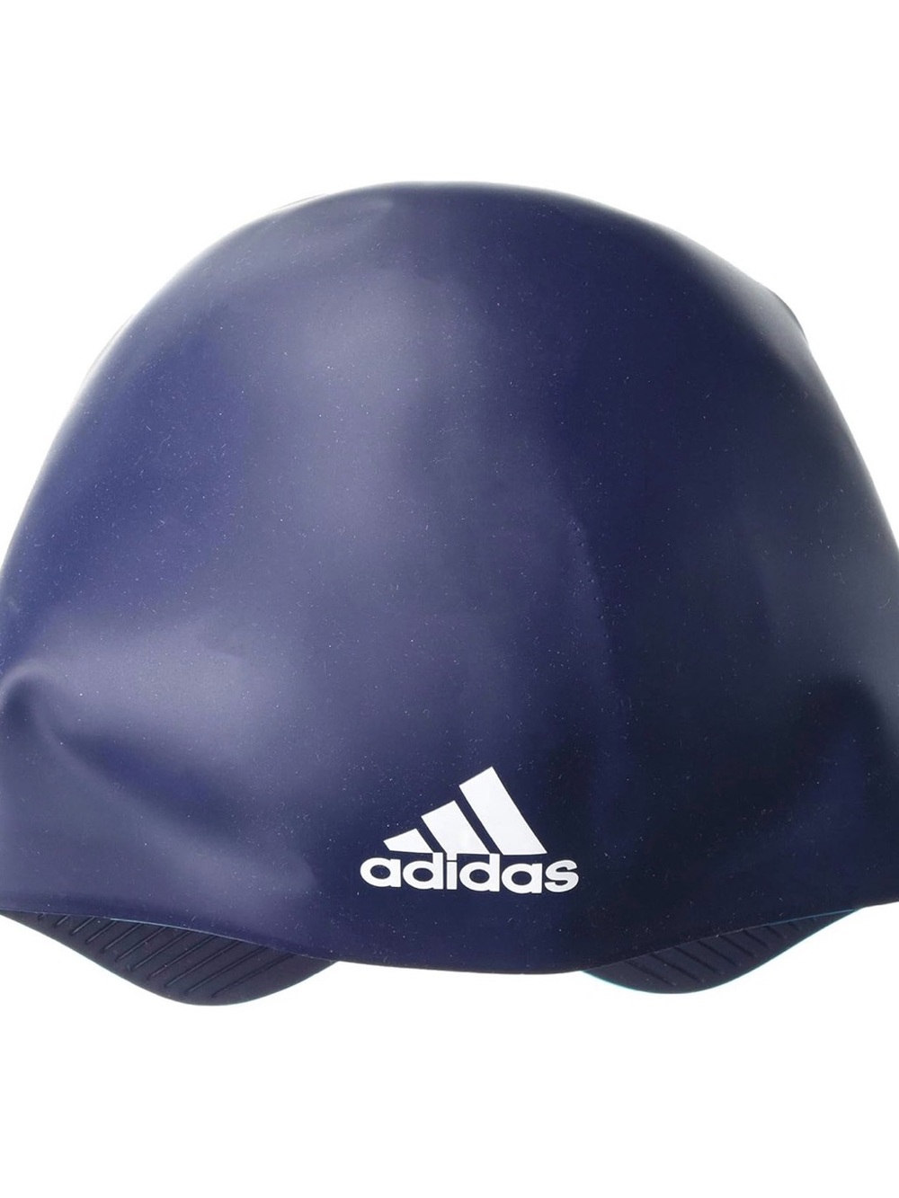adidas Navy and White Swim Cap